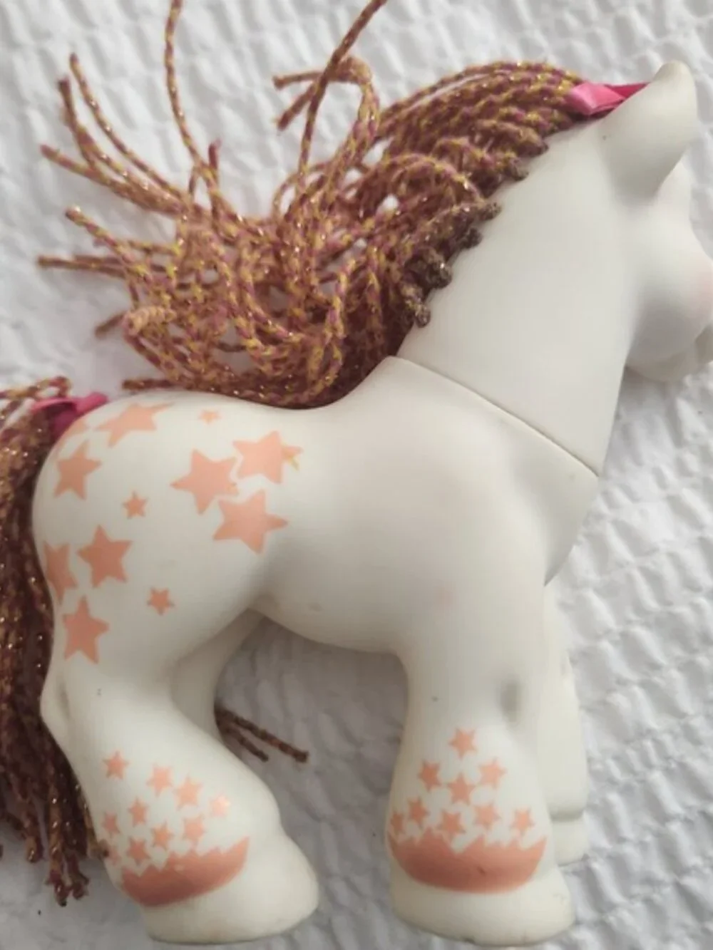 Vintage My Little Pony‎ G1 Galaxy Twinkle Eye Unicorn White Orange Stars 1992